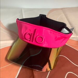 ALO Yoga Pink and Gold Visor